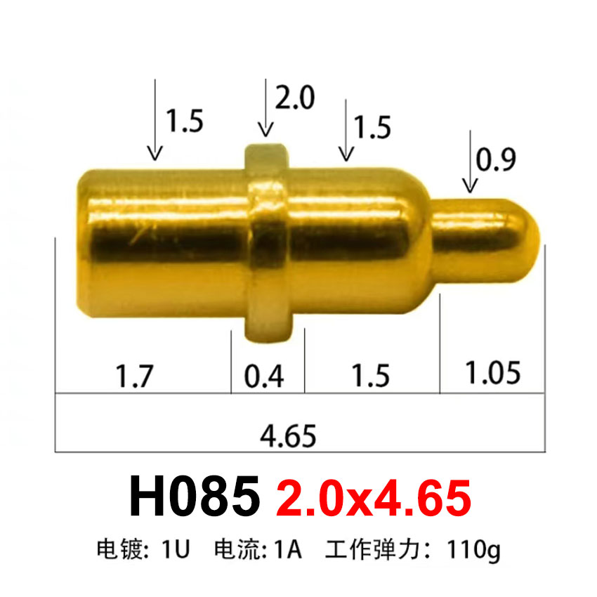 Cltgxdd 1PCS Pogo Pin Connector Pogopin Spring Loaded Contact SMD Needle PCB High Current Charging Conductive Test Probe