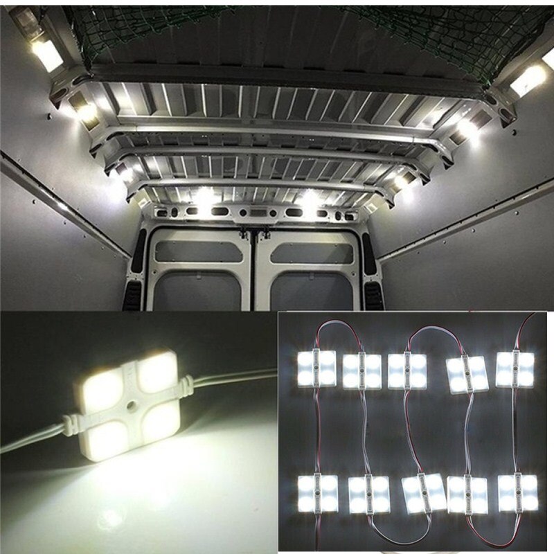 40 Led White Car Interior Reading Lights Waterproof LED Modules For LWB Van Trailer Boats Truck Caravan LED Lights Reading Lamp