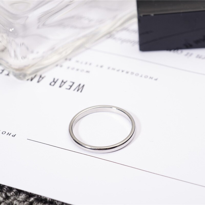 YUN RUO Rose Goud Zilver Kleur Vinger Ring voor Vrouw Man bruiloft Sieraden 316L Rvs Hoge Gepolijst Topkwaliteit Niet Vervagen