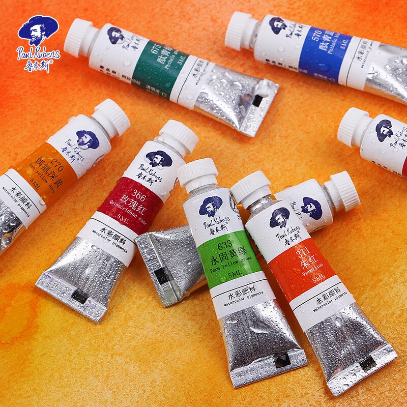 Paul Rubens 5Ml Buizen Aquarel Verf 18/24/36 Kleuren Set Pigment Voor Beginners Tekening Art Supplies Briefpapier Hobbyist studen