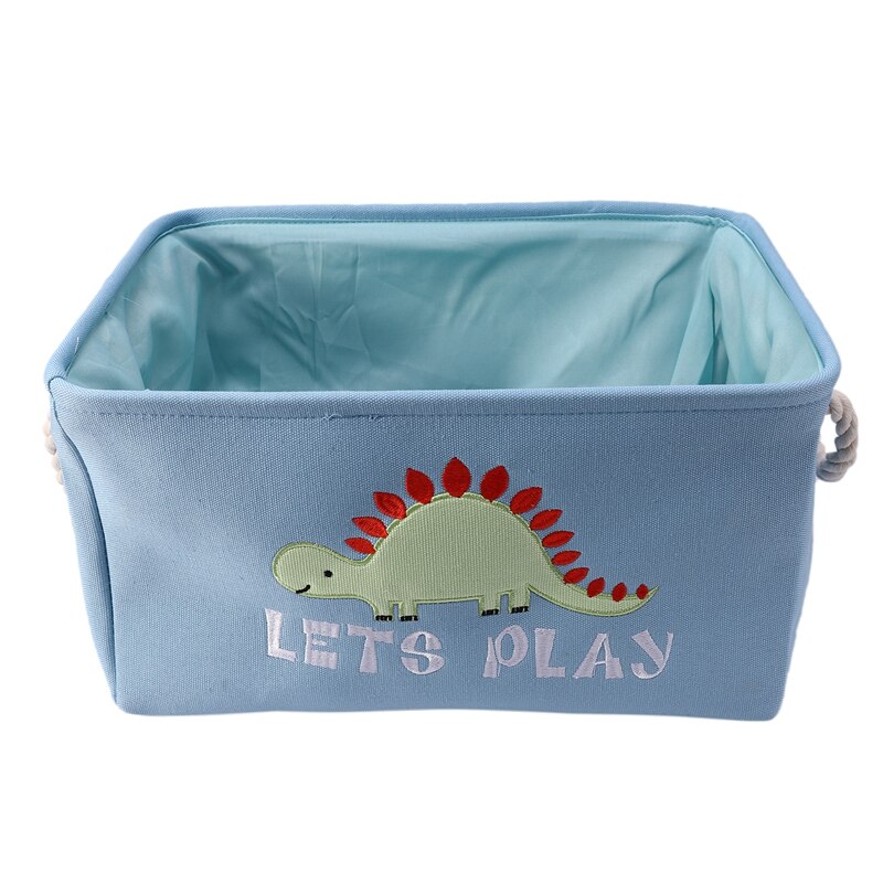 Big Dinosaurus Cartoon Canvas Opslag Mand Voor Speelgoed Kind Vouwen Wasmand Vuile Kleren Organizer
