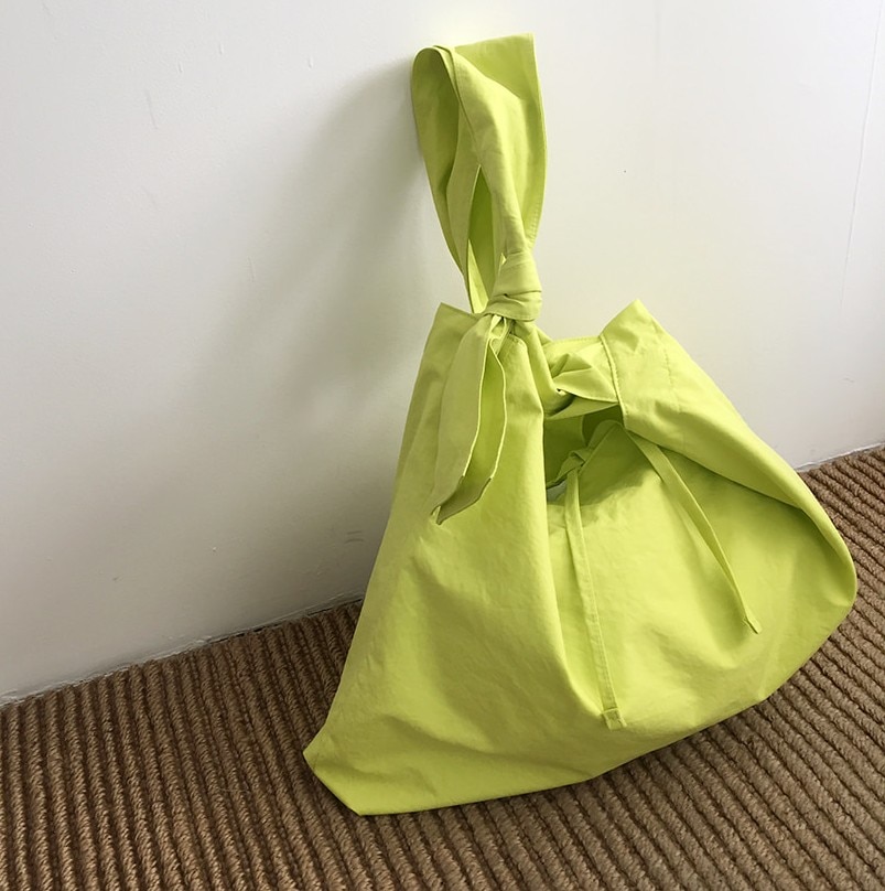 Koreansk stil lærred kvinder håndtaske stor kapacitet sommer skuldertasker afslappet rejsetaske indkøbstasker dame store totes: Grøn