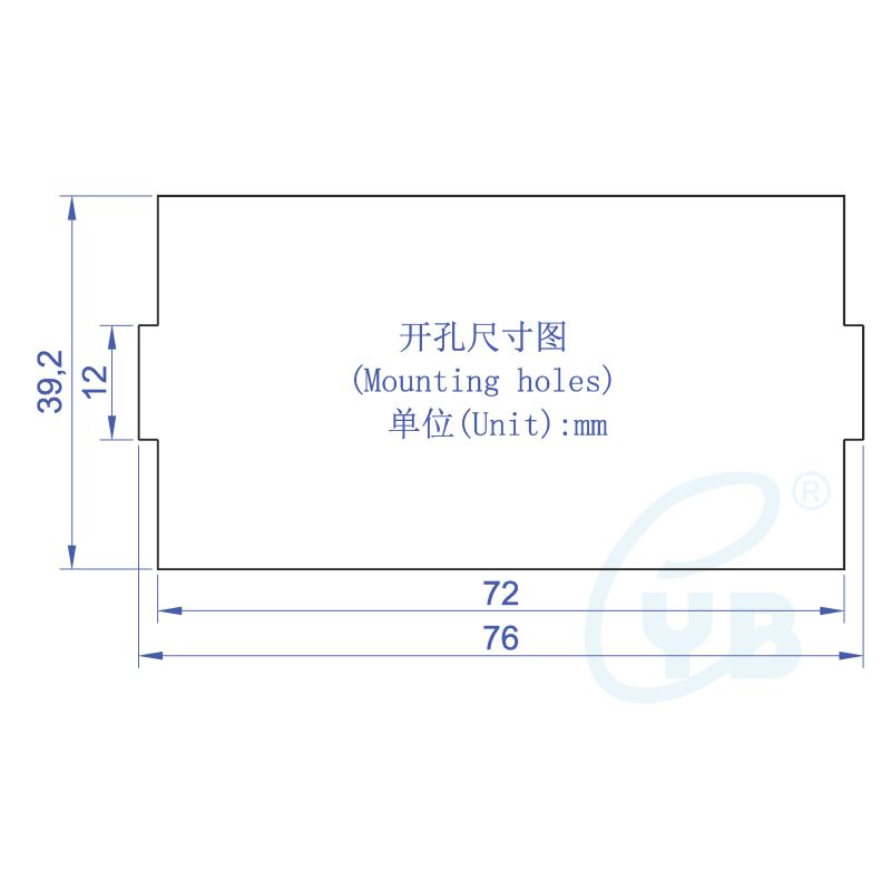 LED 3-1/2 Digital Meter 200K Ohmmeter Resistance Meter Ohm Meter Resistance Gauge Resistor Semi-closed Impedance Meter Blue