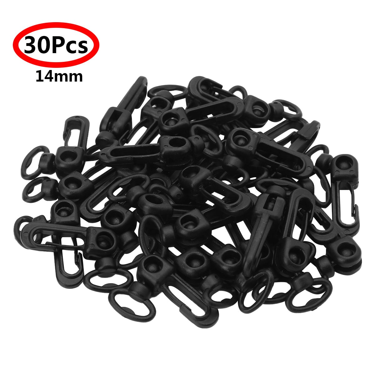 30Pcs Plastic Snap Hook Trigger Clips Buckles for Leather Strap/ Belt Keychain Webbing Pet Leash Hook Backpack Straps Bag Parts: 14mm