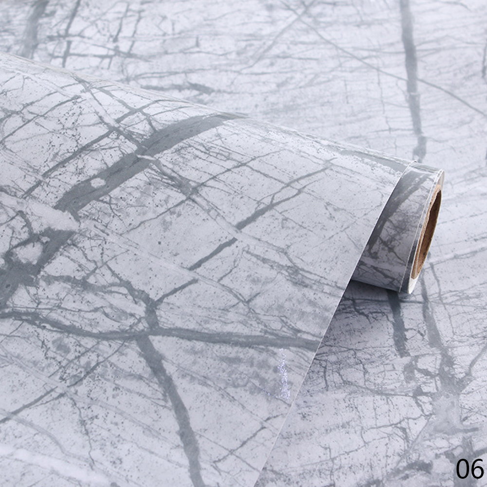 60*100cm PVC Marble Waterproof Contact Paper Self Adhesive Wallpaper Decor Film Kitchen Cabinet Countertop Furniture Sticker: Apollo Cyan-blue