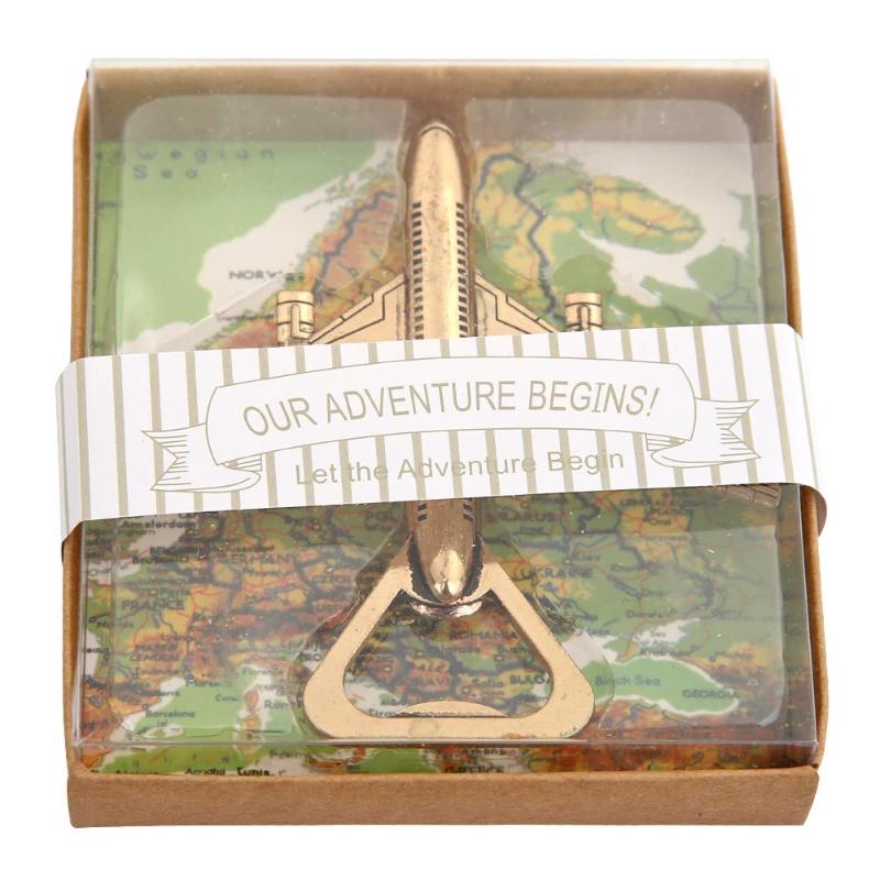 1PC Wedding Souvenirs Airplane Bottle Opener Antique Bottle Opener Wedding Favors And For Guest