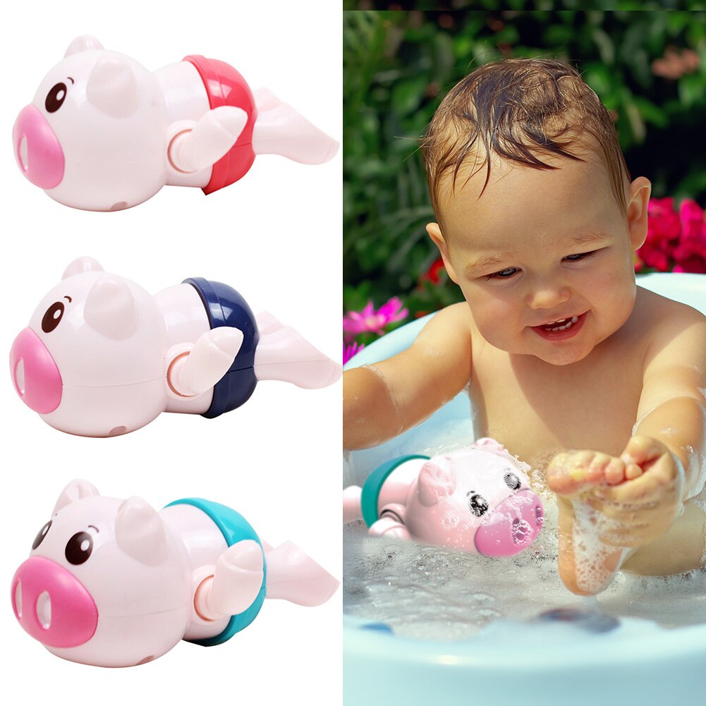 Zuigelingen Bad Strand Zwemmen Speelgoed Leuke Pig Classic Babybadkamer Ketting Uurwerk Badkamer Interactieve Waternevel Strand Speelgoed