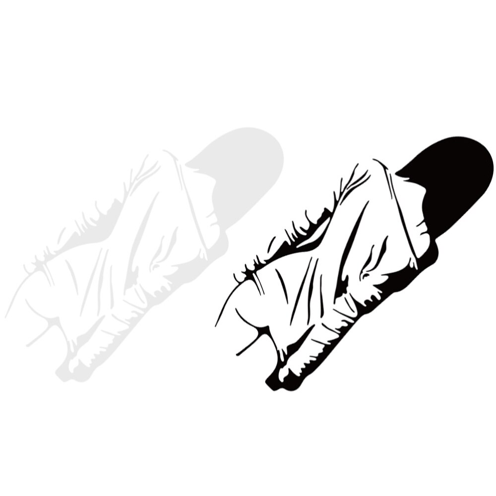 2Pcs Sticker Reflective Practical Decorative Durable Car Decal Car Sticker for Vehicle Auto