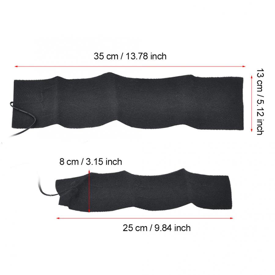 2 in 1 5v elektrisk värmedyna usb hals ländryggsväst värmare tyg väst värmedyna utomhus sportkläder tillbehör