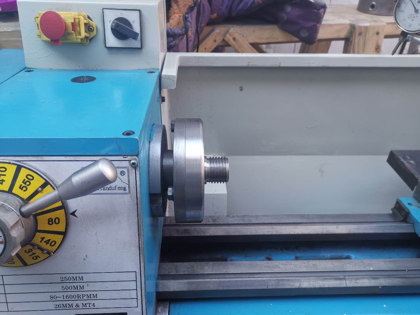 Brida de torno de madera de 80mm/100mm, rosca de placa M33x3. 5