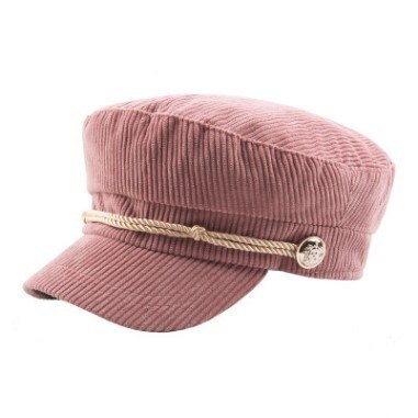 Siloqin stil vinter kvinders aviskøs kasketter reb hovedbeklædning dekoration vintage kvindelige hat mærker kasket til kvinder: Lyserød