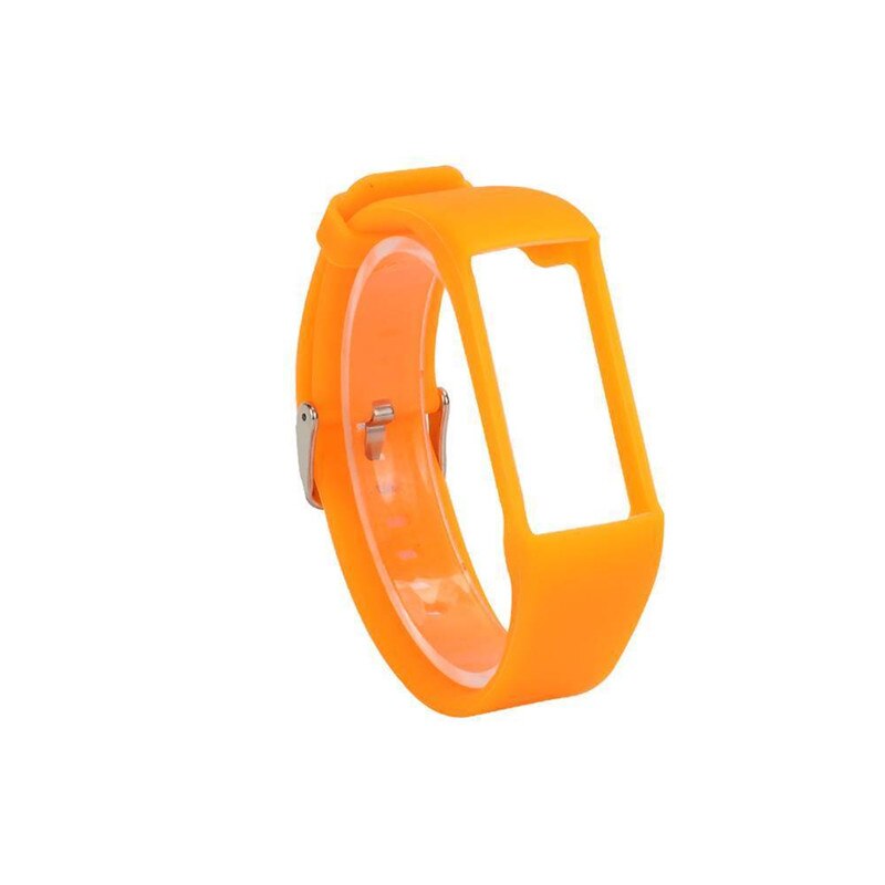 Ersatz Silikon Uhr Band Handgelenk Gurt Armbinde Clever Uhren Zubehör Für Polar- A360 A370 GPS Uhren: Orange