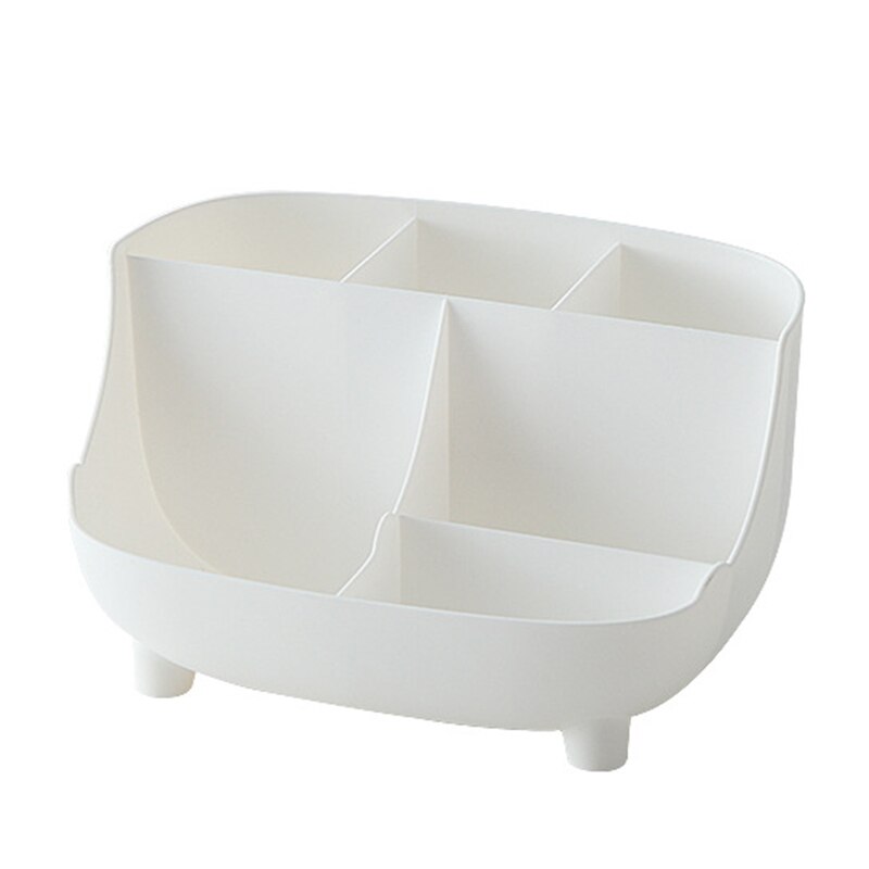 Desktop Storage Organizer for Stationery Storage with 6 Compartments Organizer Office Workspace Desktop Keeping Neat Tools: white