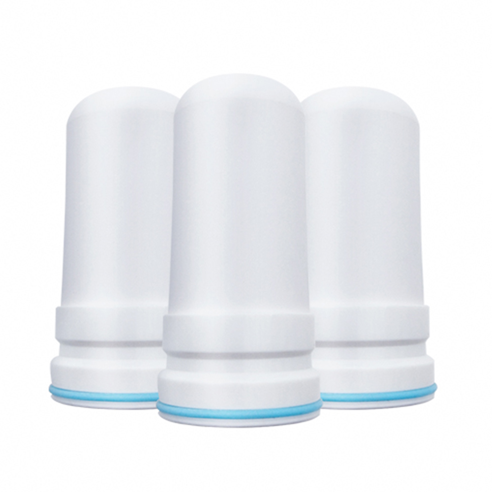 2 Stuks Water Filter Cartridges Voor Kubichai Keukenkraan Gemonteerd Tap Waterzuiveraar Activated Carbon Tap Water Filter: WHITE