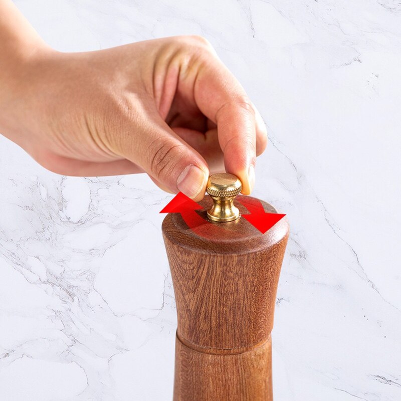 Molinillo Manual de madera de ébano, molinillo de pimienta, molinillo clásico de pimienta, accesorios de cocina