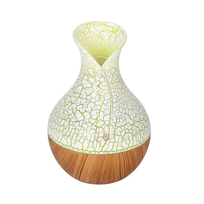 Usb Houtnerf Essentiële Olie Diffuser Ultrasone Luchtbevochtiger Huishouden Aroma Diffuser Aromatherapie Mist Maker Met Light: crack