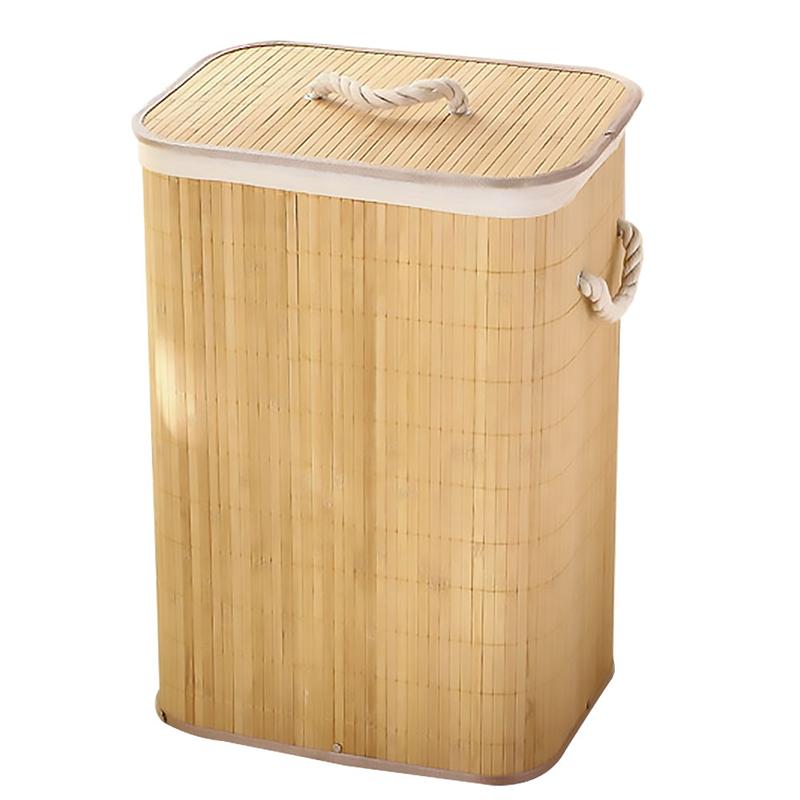 Opvouwbare wasmand organizer, bamboe wasmand, opbergmand organizer, kledingcontainer, opvouwbare doos: Default Title