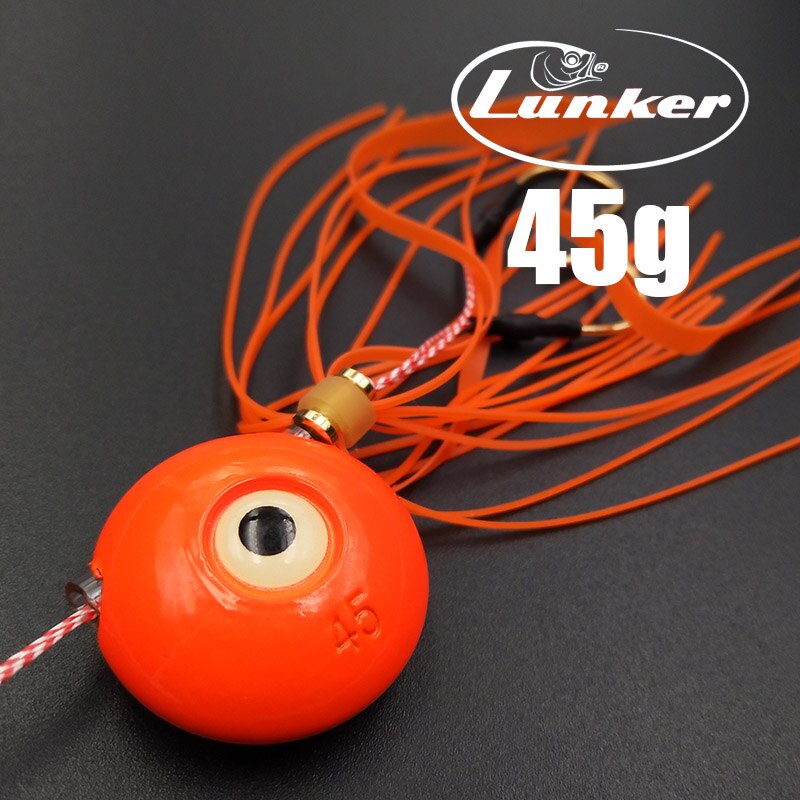 Lunker Inchiku Kabura Leurre Tenya Madai Sliding Slider Trage Jig Tai Rubber Pesca 타이러버 45G Red Snapper Vissen Lokt: Oranje