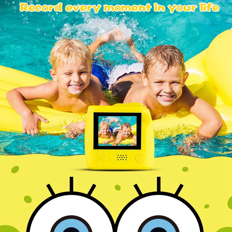 Crianças câmera de vídeo câmera 2.0 Polegada 1080p tela recarregável crianças dos desenhos animados câmera zoom digital com mp3 e jogo