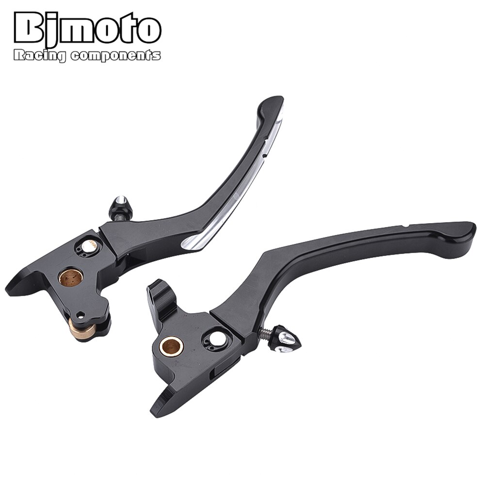 Bjmoto cnc motorsykkel justerbare bremse clutch hendler for harley touring street glide spesielle flhxs flhx flhtk flhtcu
