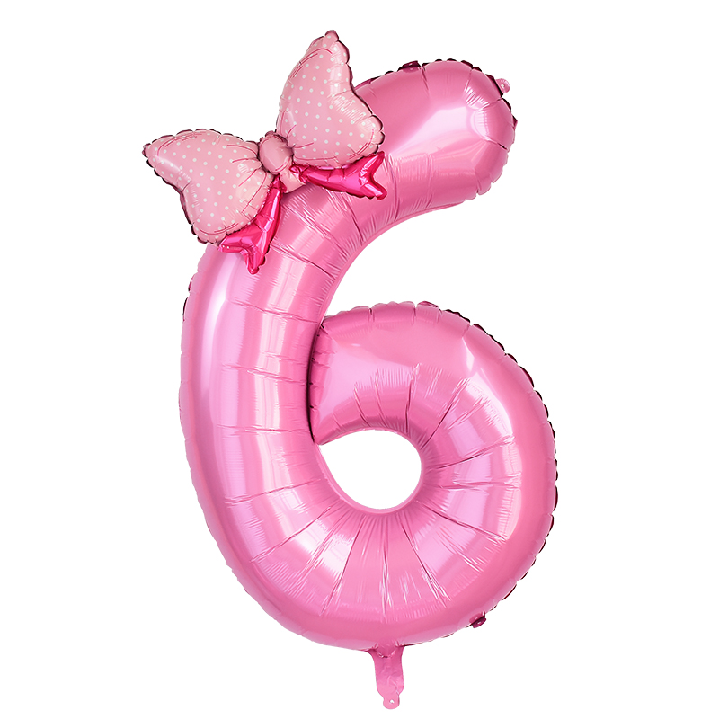 1pc grande 40 polegada número balão de folha rosa com arco 1 2 3 4 5 6 7 8 9 para crianças meninos meninas festa aniversário decorações do chuveiro do bebê: Marble