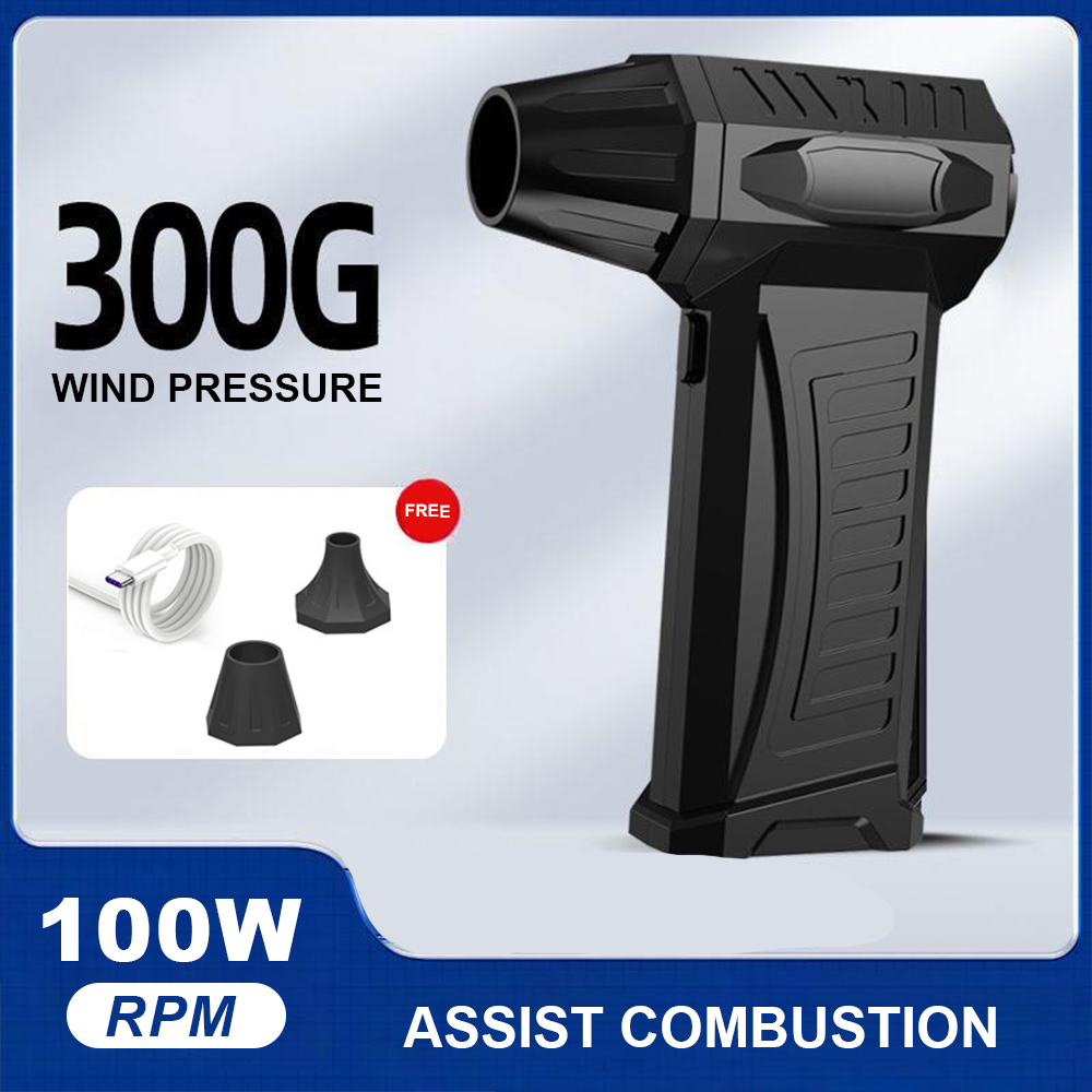 800000RPM/1000000RPM High Speed Turbo Jet Blower 10000mAh Violent Fan 58m/s Wind Speed Mini Air Blower Blow and Suck in One Tool: Orange