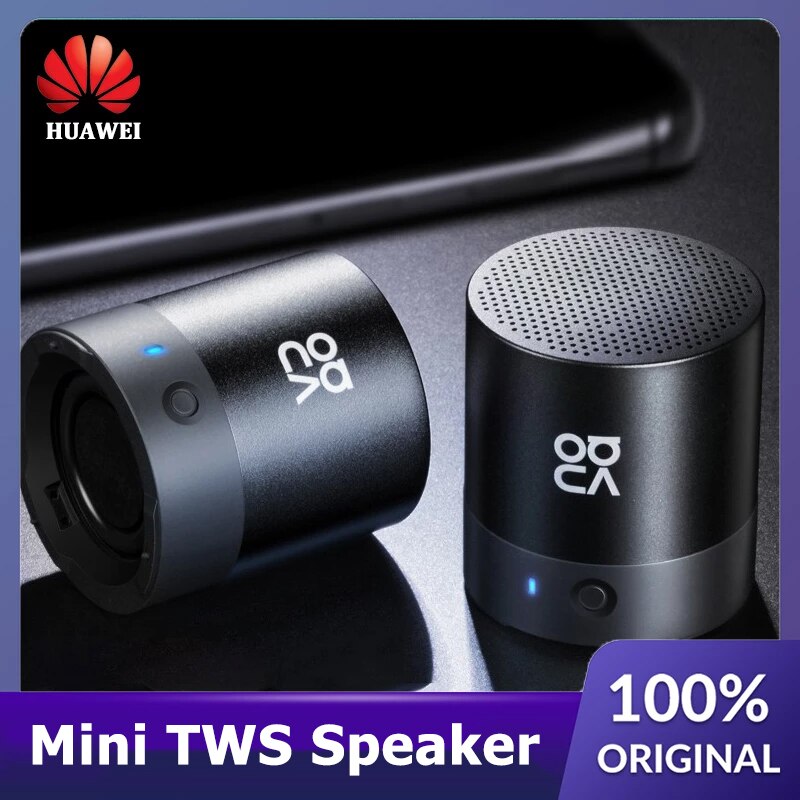 Huawei Mini haut-parleur Bluetooth Portable sans fil TWS étanche pour l&#39;extérieur stéréo basse Surround Volume élevé le microphone intégré prend en charge les appels vocaux mains libres haut-parleur large bande radiat