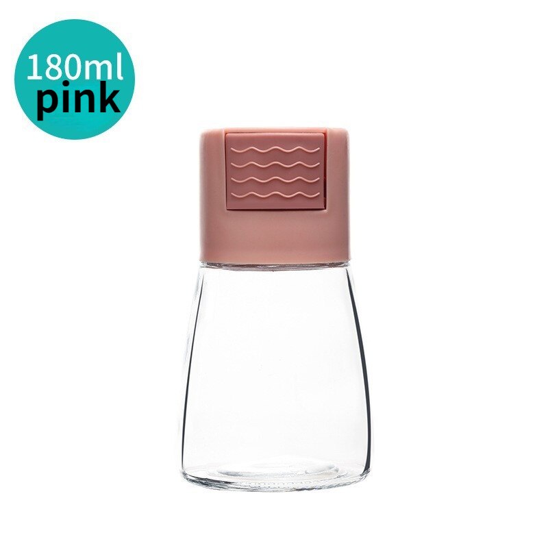 Mezclador de sal dosificador de 0,5g, tanque de sal, botella de azúcar, especias, pimienta, salero, SpiceJar, botella de condimentos: Rosa