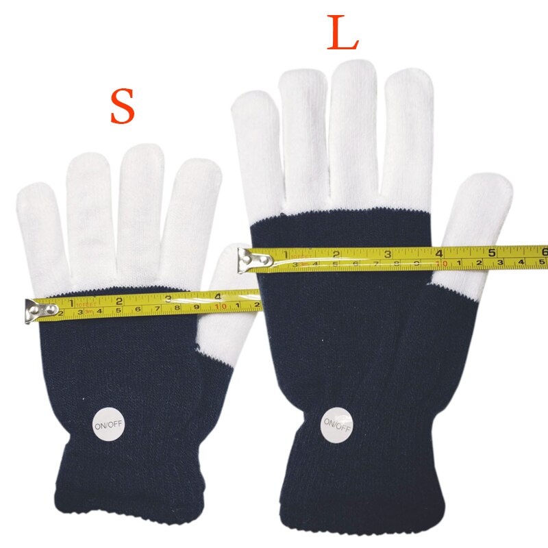 Wecute rękawiczki dla dzieci i dorosłych świecące rękawiczki świecące świąteczne impreza zimowa ciepłe rękawiczki kreatywne kolorowe rękawiczki z brokatem prezent