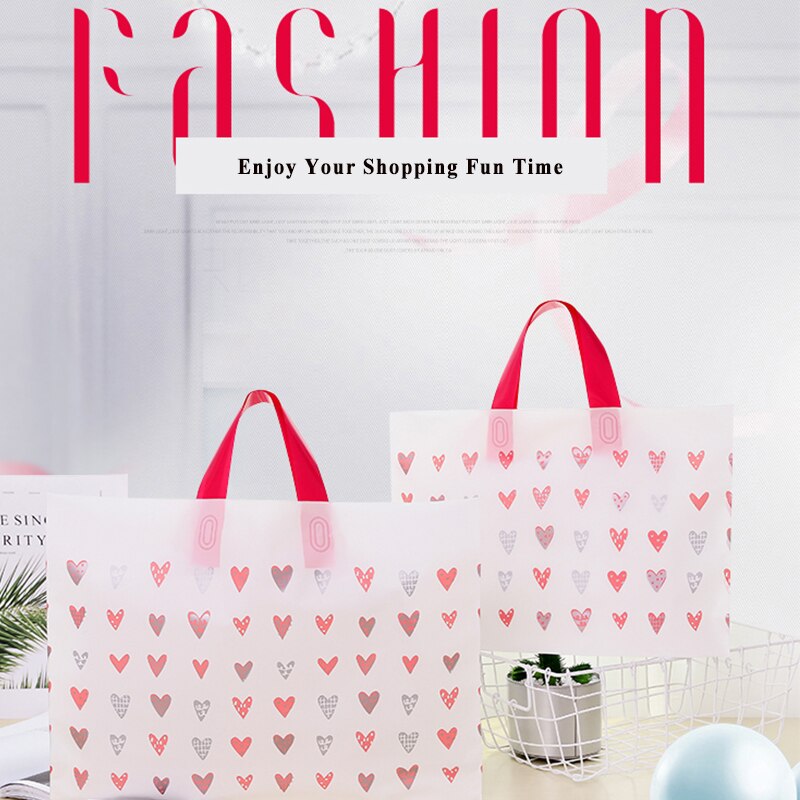 50 stk holdbare vareposer detaljhandelsposer til boutique goodiebags poser bulk favoriserer ekstra tykke gjenbruksposer