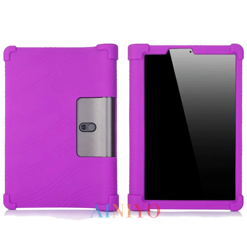 Mjukt fodral för lenovo yoga tab 5 yt-x705f smart surfplatta skal för lenovo yoga tab 5 yt-x705f silikonfodral: Gj -x705- lila