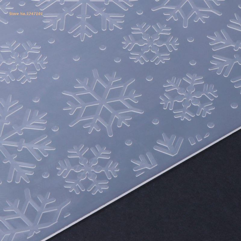 Plantilla de carpeta de plástico en relieve para álbum de recortes DIY, tarjeta de álbum de fotos, papel artesanal, copo de nieve de Navidad,