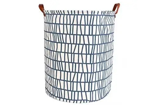 Foldable Cotton Linen Laundry Basket Bathroom Dirty Clothes Hamper Toy Storage Bag Home Organizer Foldable Fabric Hamper