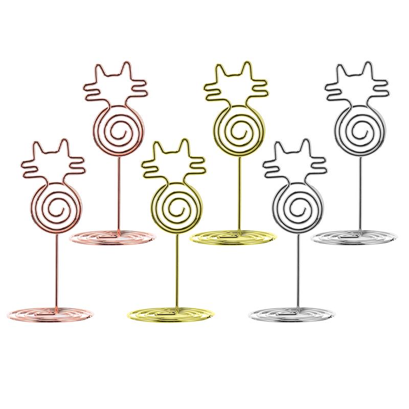 12 pz ristorante ufficio segnaposto da tavolo supporto da tavolo impostazione etichetta clip casa ufficio Deposito