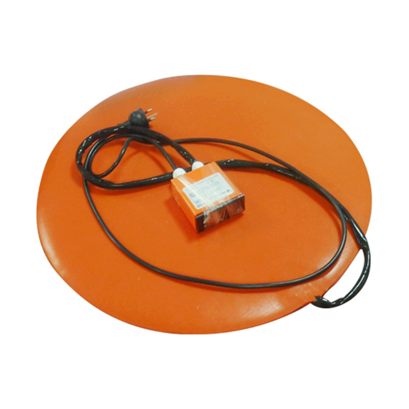 Flexible de silicona redondo 300mm 220v 800w de la cama calentador con adhesivo 3M y controlador Digital para 3D impresora Heatbed