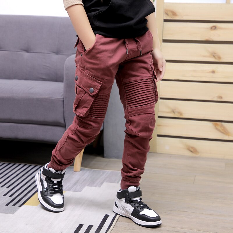 Boy Pants Korean Style Spring Autumn Cotton Sport Pants Enfant Garcon Kids Children Leisure Trousers