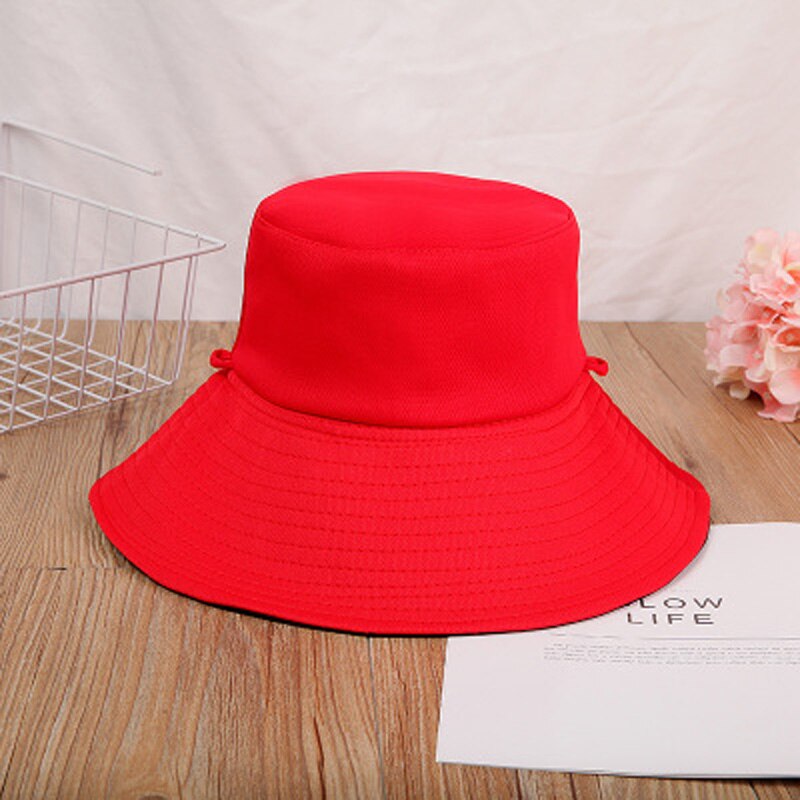 Summer woman Anti-UV Panama Summer Sun Cap Viseira For both sides caps cotton Beach Hats For Women Hat Female Lady Bucket Hat