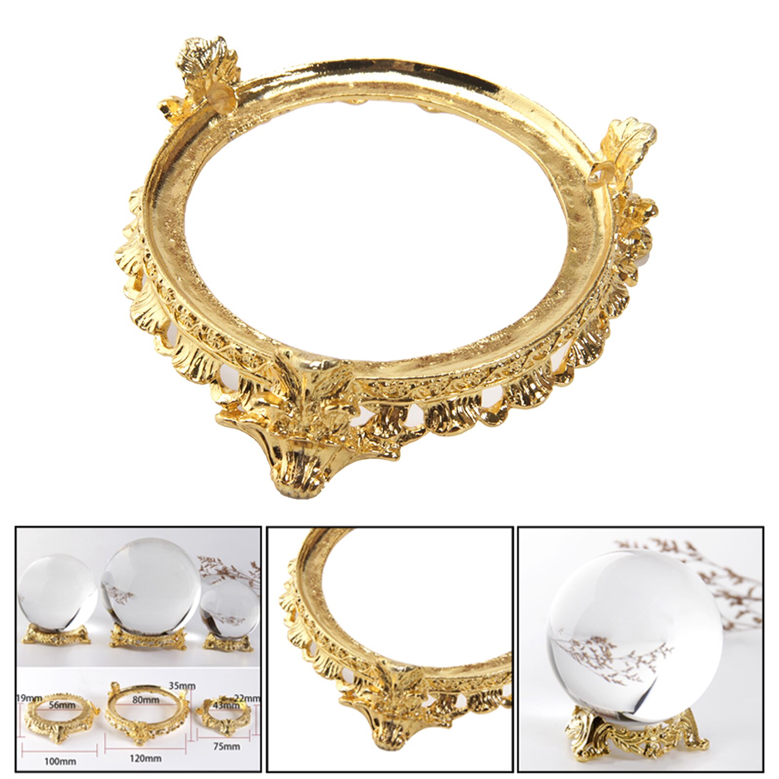 Crystal Ball Base Crystal Ball Rack Ball Display Stand Round Ball Storage Holder Save Space Festive Décor