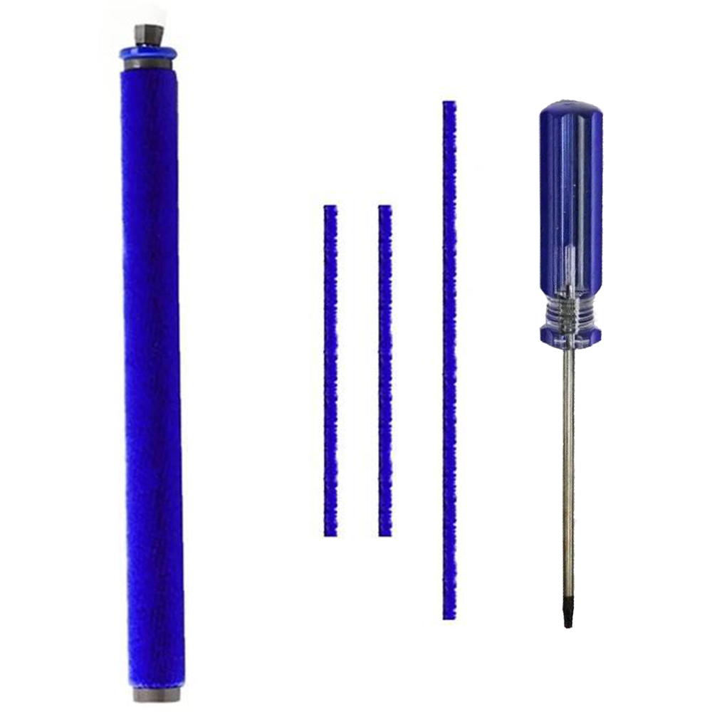 Plush Strips And Soleplate Wheels for Dyson V6 V7 V8 V10 V11 V15 Soft Roller Cleaner Head Strips Felt Strips Replacement Parts: MULTI