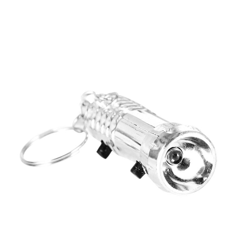 2in1 Mini Flashlight Detector UV Light Keychain Kids Toy