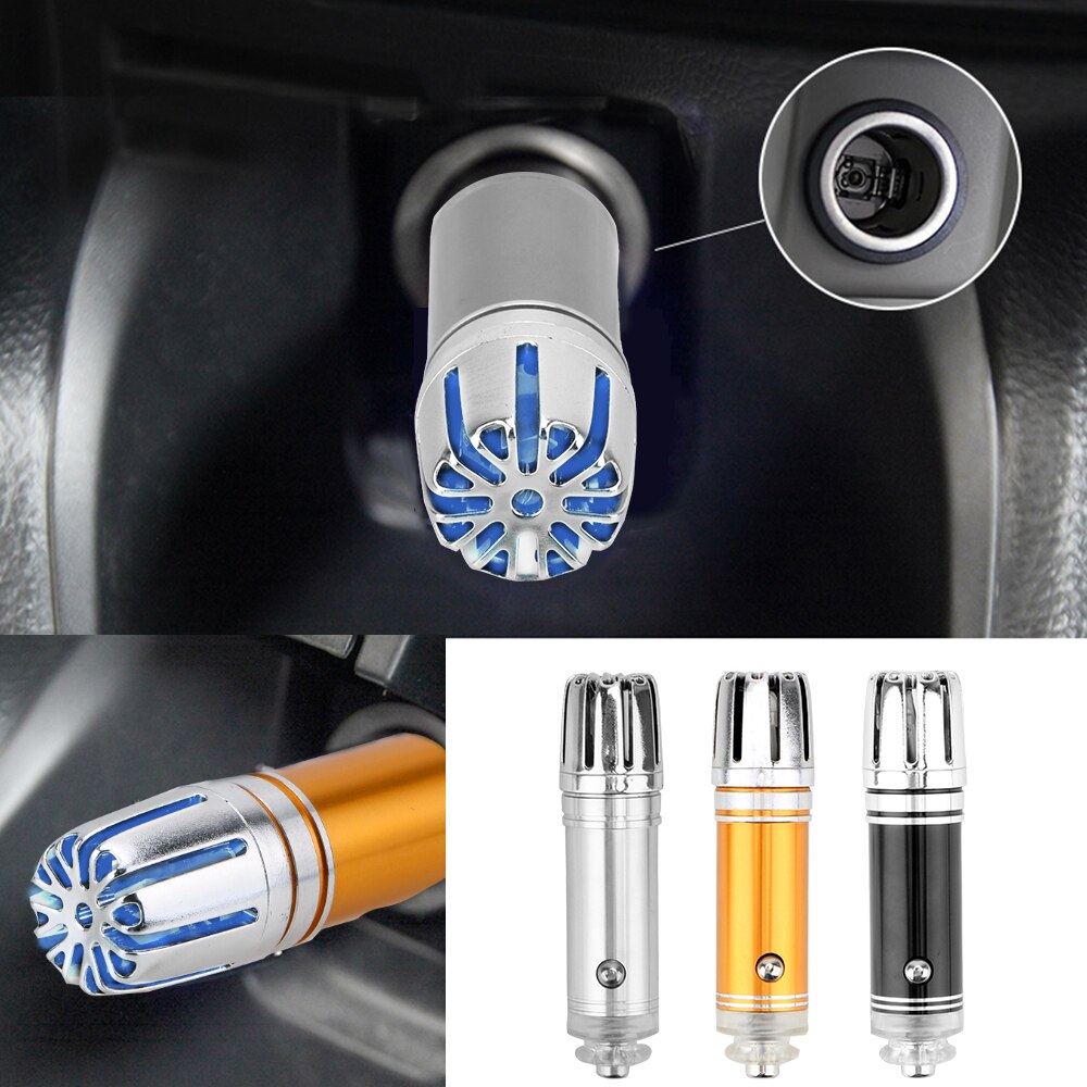 Mini Auto Car Fresh Air Ionic Purifier Oxygen Bar Ozone Ionizer Cleaner 12V