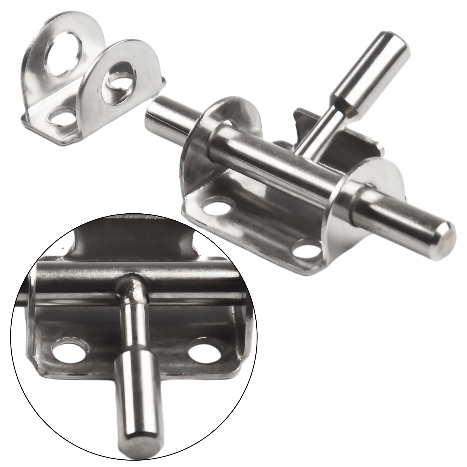 1pc Riegel Holztür verriegelung Edelstahls chloss Haspe Schiebe bolzen Sicherheits tür Hardware- Zubehör für Heimat Tor Sicherheits schlösser
