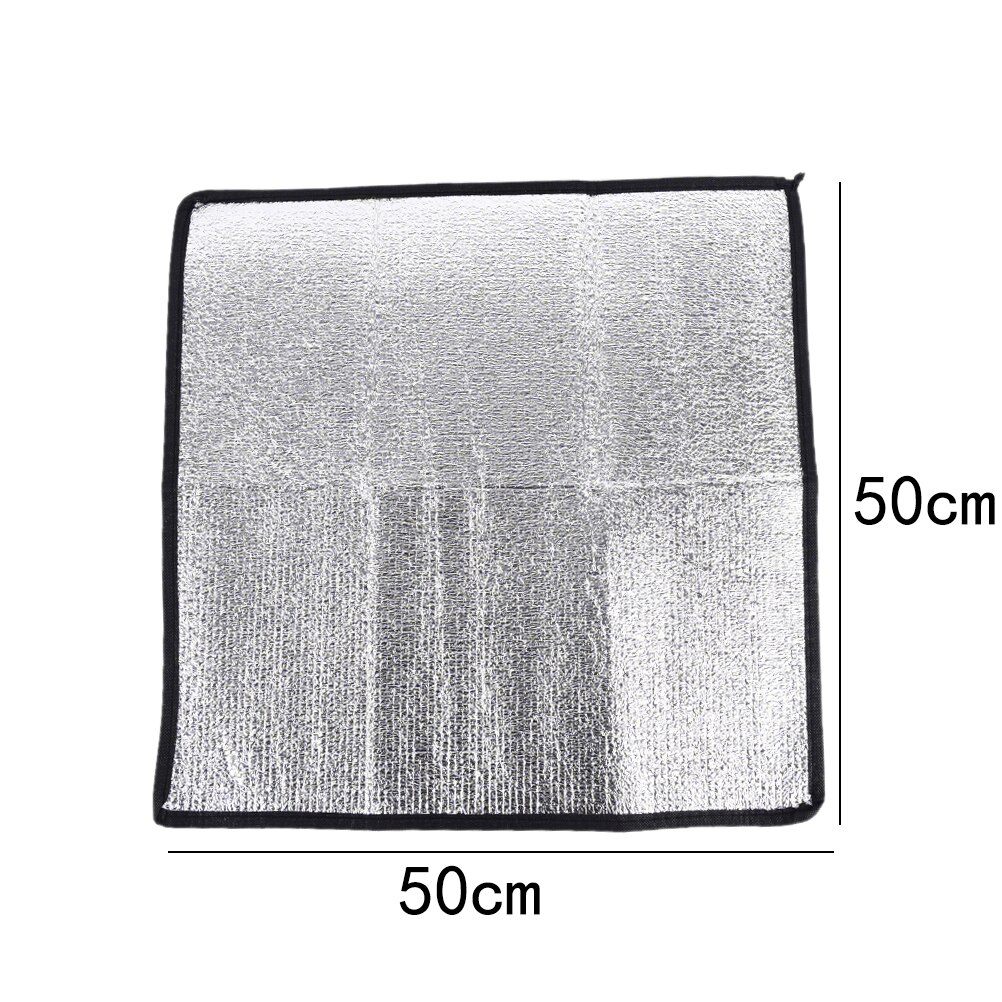 Waterproof Aluminum Foil EVA Camping Mat Foldable Folding Sleeping Picnic Beach Mattress Outdoor Mat Pad 50*50*0.25cm