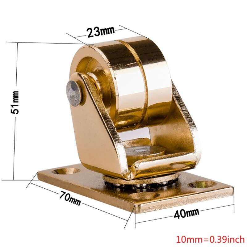 Hauteur accrue Piano roulette verticale roue universelle Piano Instrument directe