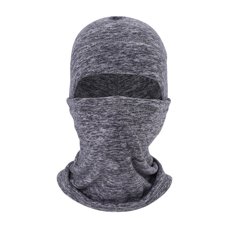 Cycling Face Mask Ski Neck Protecting Outdoor Balaclava Full Face Mask Ultra Thin Breathable Windproof Ski Mask: Gray