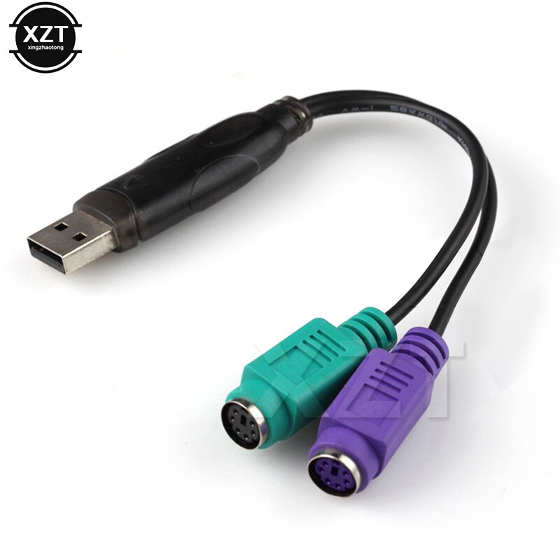 Usb uros  to 6 pin 6 pin  ps2 ps/2 naaras jatkokaapeli y jakajan sovittimen liitin näppäimistön hiiri skannerille windowsille
