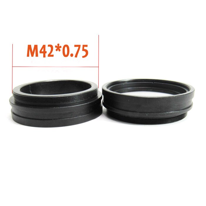 M42 * 0.75mm 0.5X 1X 2X accessoires Aux Barlow lentille d'objectif de Microscope auxiliaire à baril unique pour Microscope stéréo: 1X