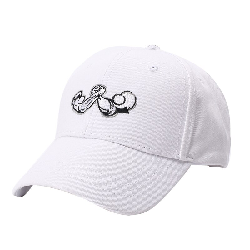 Outdoor Sports Cap Muscular Arm Printed Cotton sports caps Adjustable Back Closure Strapback Tennis Hat