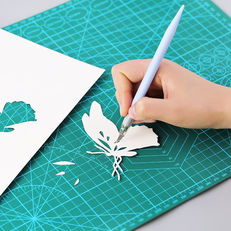 A3 A4 A5 Leather Craft Cutting Mat Board Engraving Soft Pad Hand Writing Plank, 3mm Thickness Inch Size Cutting Mat Punch Sewing