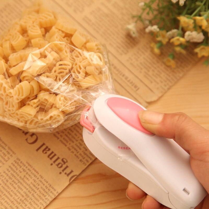 Draagbare Plastic Warmte Sluitmachine Snack Voedsel Zak Afdichting Mini Gadget Keuken Opbergtas Behoud Zak Accessoires